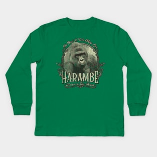 Harambe Forever in Our Hearts 2016 Kids Long Sleeve T-Shirt